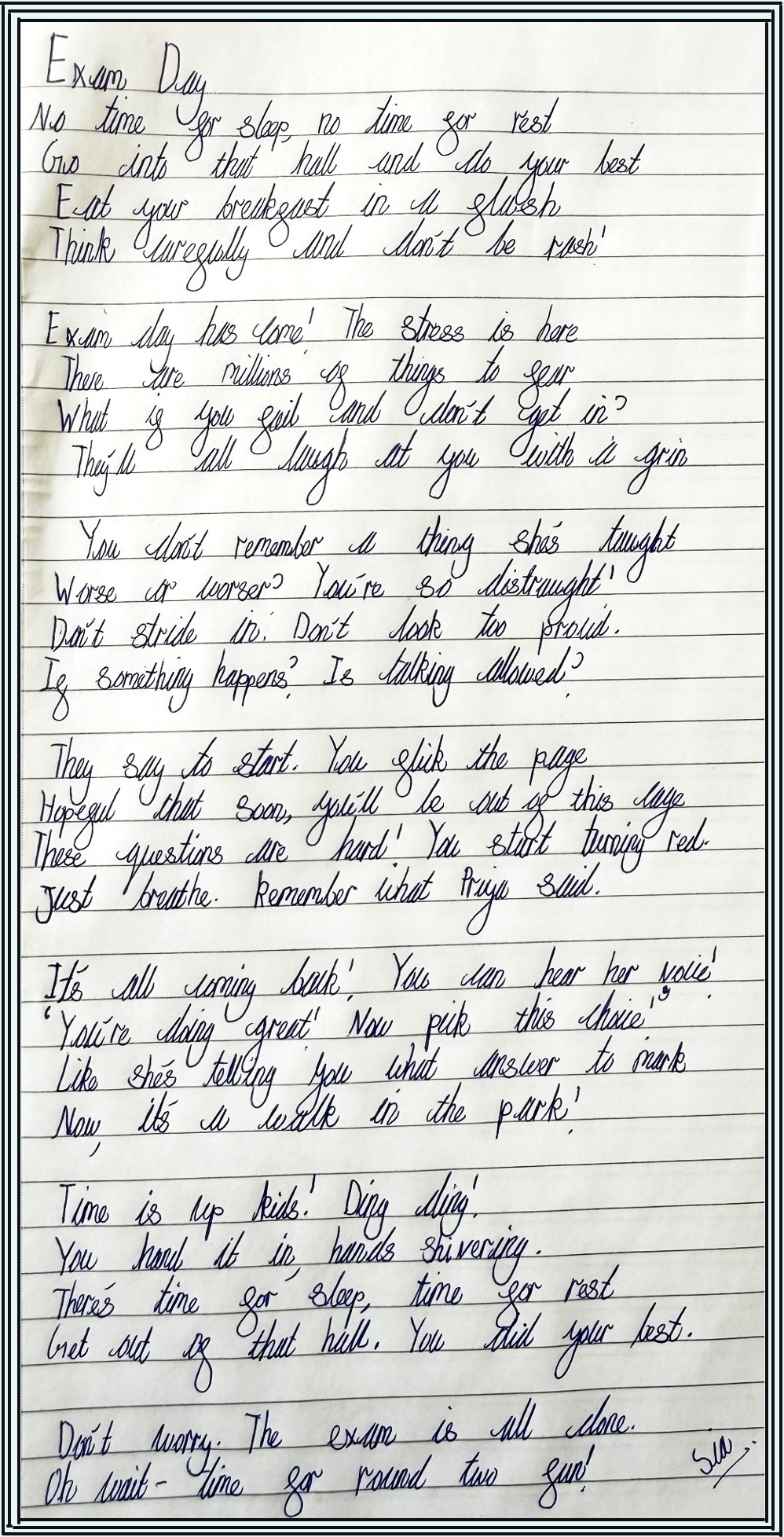 Sia's Poem